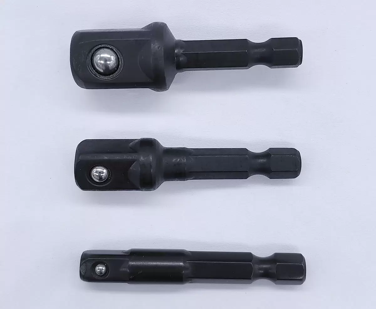 Переходник для торцевых головок 50 мм, 1/4", 3/8" и 1/2"